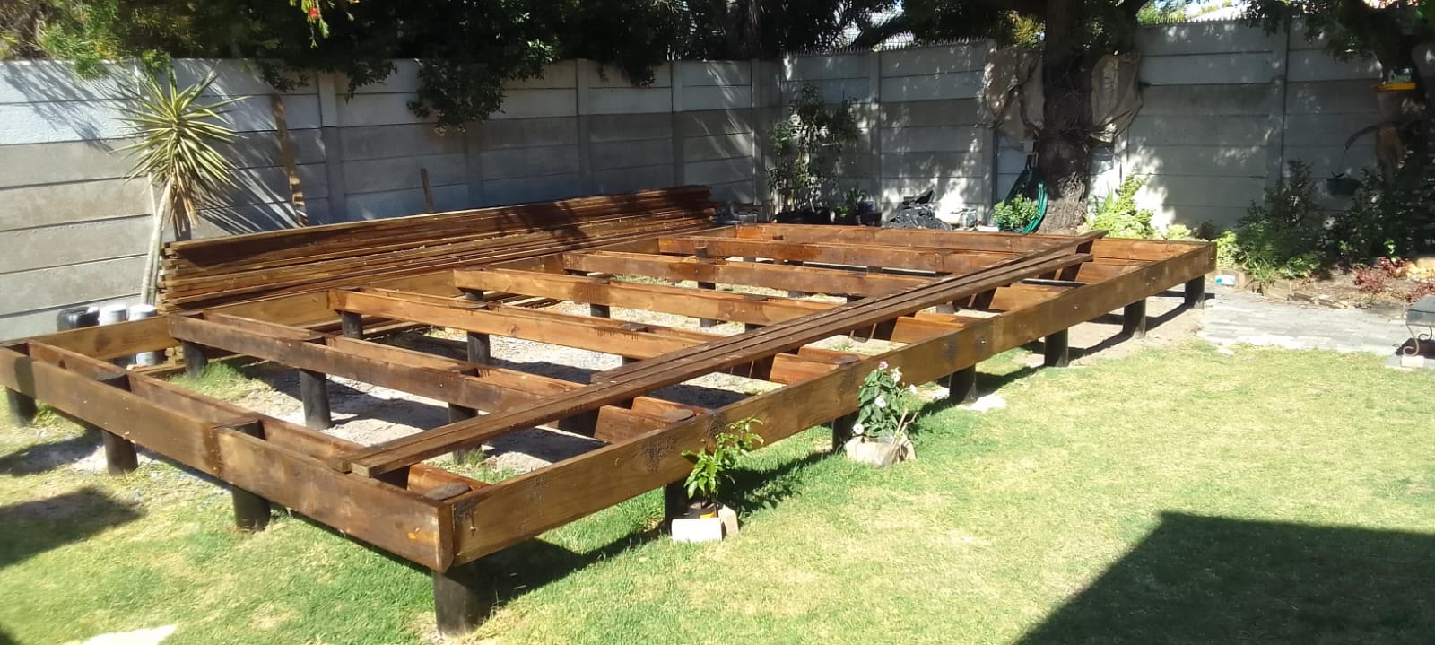 Deck Frame on Stilts